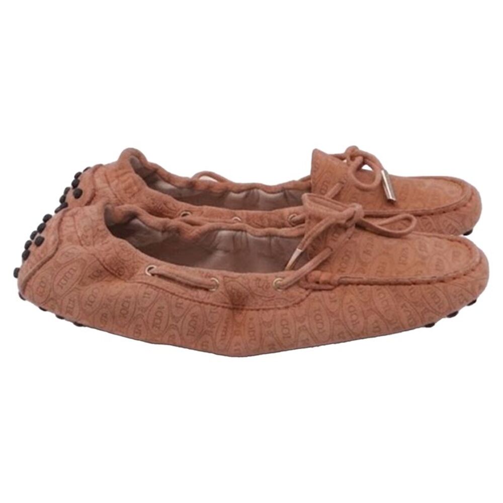 Tod's Happy Moments Loafers in Peach Suede